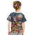 Personalized Merry Christmoose Kid T Shirt Santa Claus Riding Moose Starry Night - Wonder Print Shop