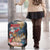 Merry Christmoose Luggage Cover Santa Claus Riding Moose Starry Night - Wonder Print Shop