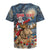Personalized Merry Christmoose Rugby Jersey Santa Claus Riding Moose Starry Night - Wonder Print Shop