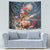 Merry Christmoose Tapestry Santa Claus Riding Moose Starry Night - Wonder Print Shop
