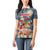 Personalized Merry Christmoose Women Polo Shirt Santa Claus Riding Moose Starry Night - Wonder Print Shop