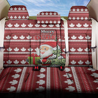 Canada Christmas Back Car Seat Cover Maple Leaf Pattern - Wonder Print Shop