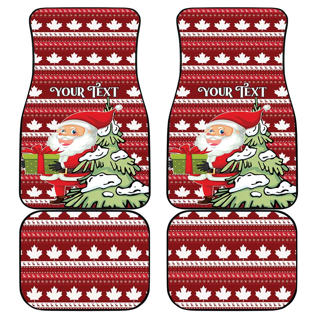 Canada Christmas Car Mats Maple Leaf Pattern - Wonder Print Shop