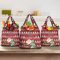 Canada Christmas Grocery Bag Maple Leaf Pattern