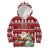 Personalized Canada Christmas Kid Hoodie Maple Leaf Pattern - Wonder Print Shop