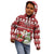 Personalized Canada Christmas Kid Hoodie Maple Leaf Pattern - Wonder Print Shop