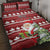 Canada Christmas Quilt Bed Set Maple Leaf Pattern - Wonder Print Shop