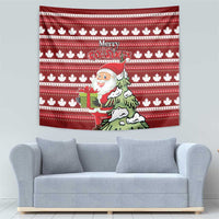 Canada Christmas Tapestry Maple Leaf Pattern - Wonder Print Shop