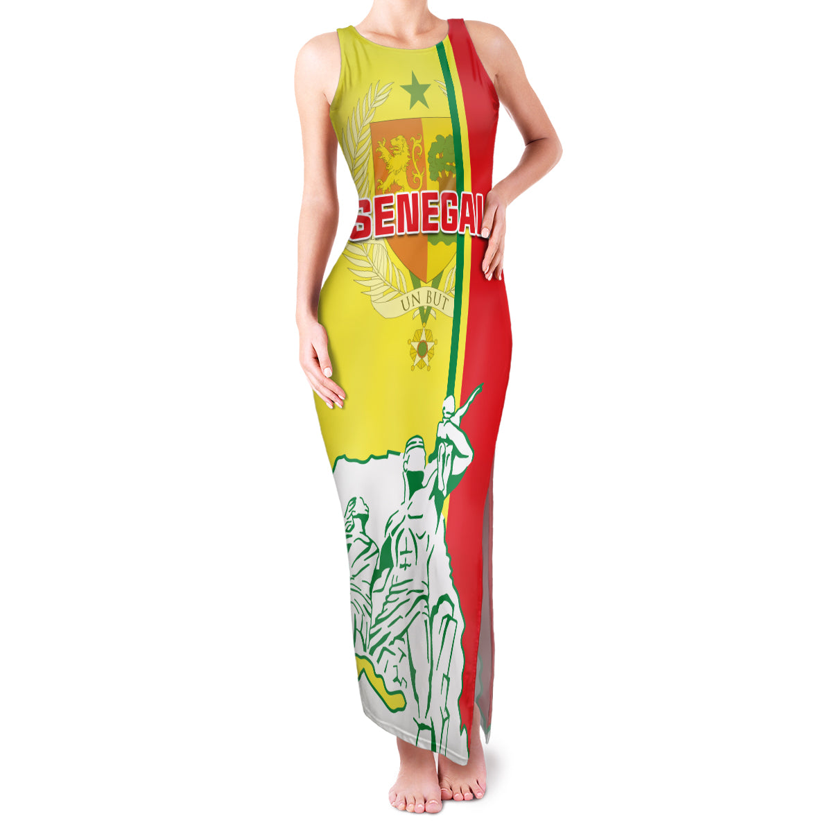 Senegal Independence Day Family Matching Tank Maxi Dress and Hawaiian Shirt Un Peuple Un But Une Foi 64th Anniversary - Wonder Print Shop