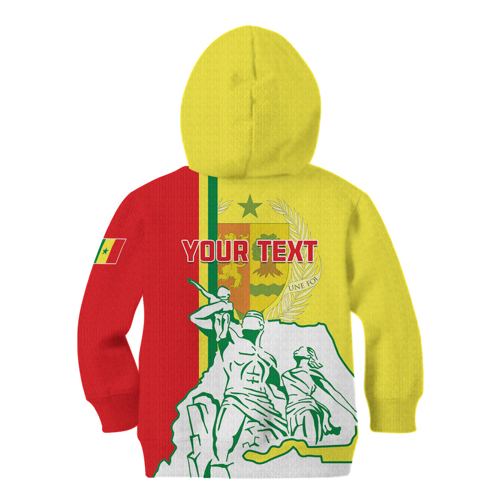 Senegal Independence Day Kid Hoodie Un Peuple Un But Une Foi 64th Anniversary - Wonder Print Shop