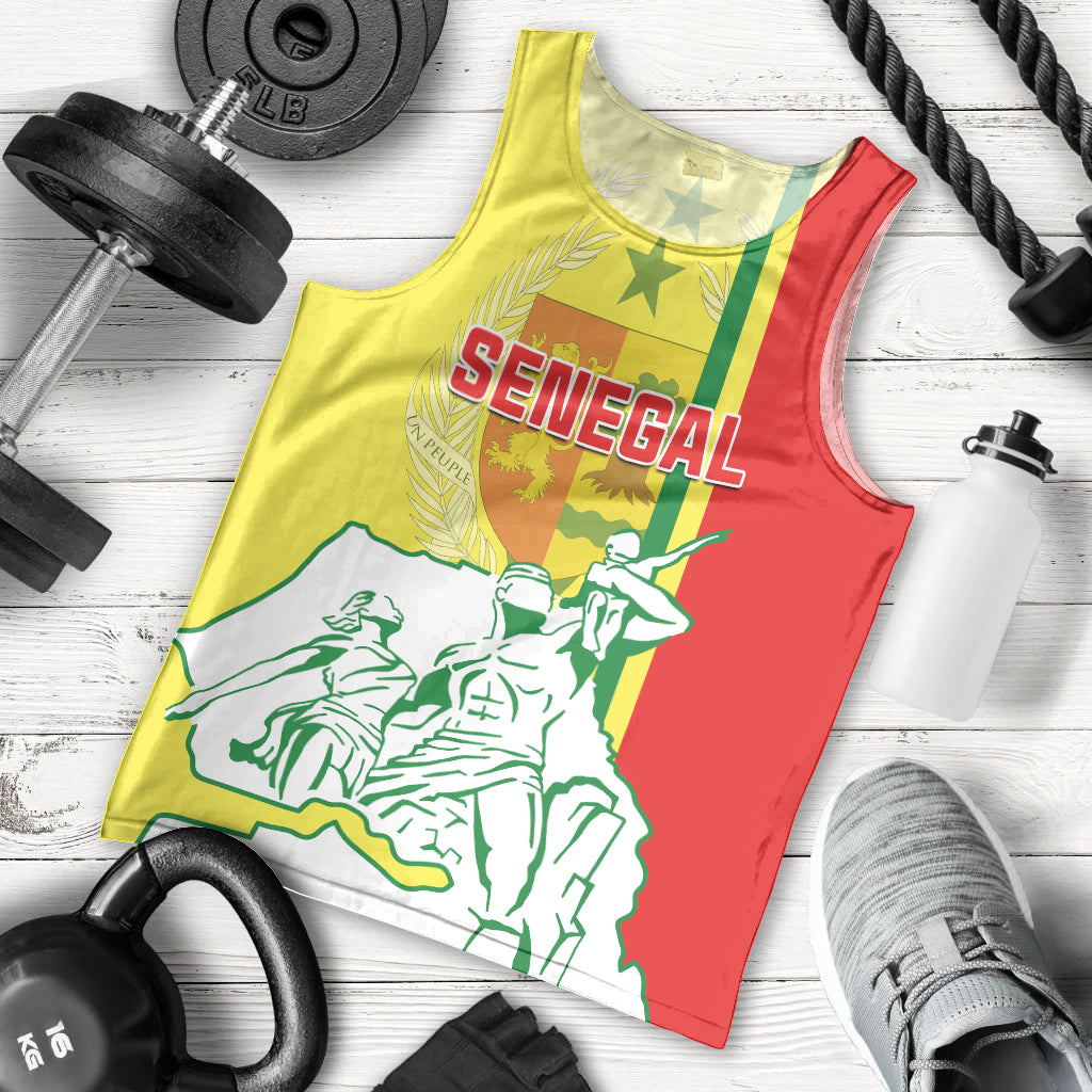 Senegal Independence Day Men Tank Top Un Peuple Un But Une Foi 64th Anniversary - Wonder Print Shop