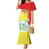 Senegal Independence Day Mermaid Dress Un Peuple Un But Une Foi 64th Anniversary - Wonder Print Shop