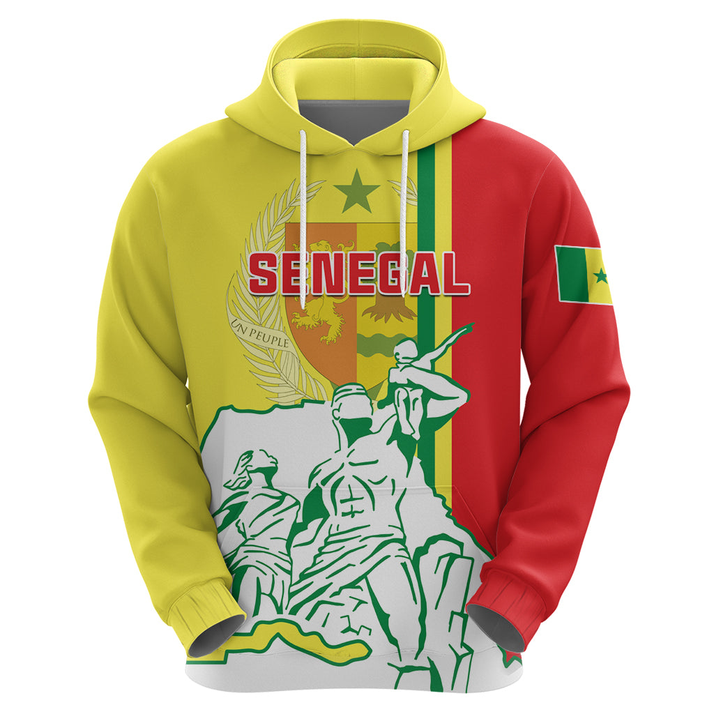 Senegal Independence Day Zip Hoodie Un Peuple Un But Une Foi 64th Anniversary - Wonder Print Shop