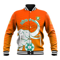 Ivory Coast Football Baseball Jacket Go Les Elephants - Wonder Print Shop