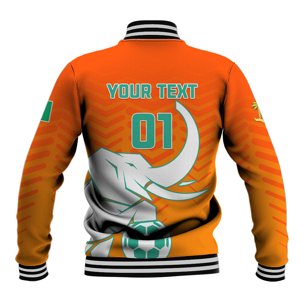 Ivory Coast Football Baseball Jacket Go Les Elephants - Wonder Print Shop
