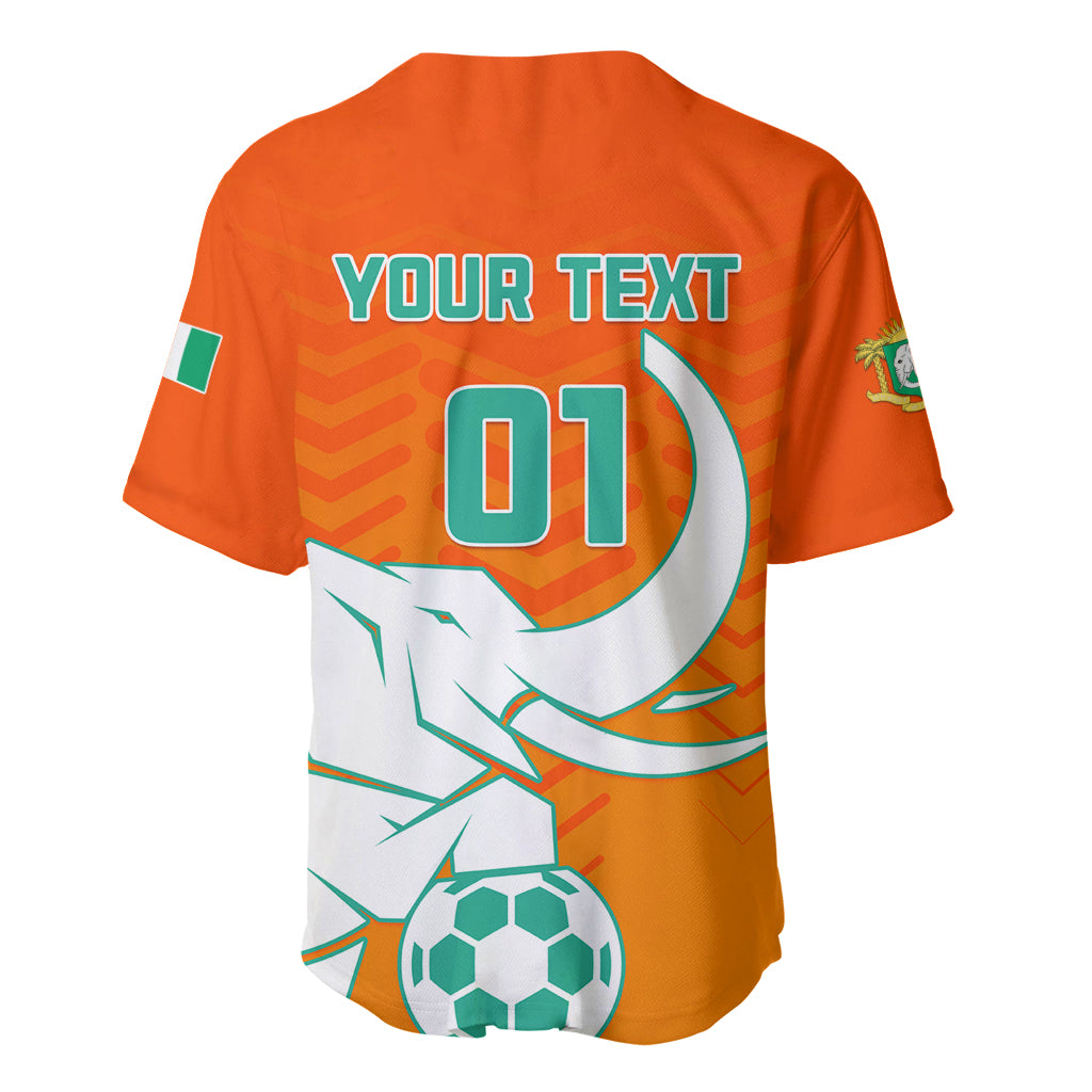 Ivory Coast Football Baseball Jersey Go Les Elephants - Wonder Print Shop