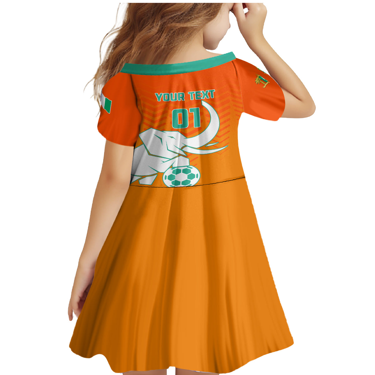 Ivory Coast Football Family Matching Mermaid Dress and Hawaiian Shirt Go Les Elephants - Wonder Print Shop