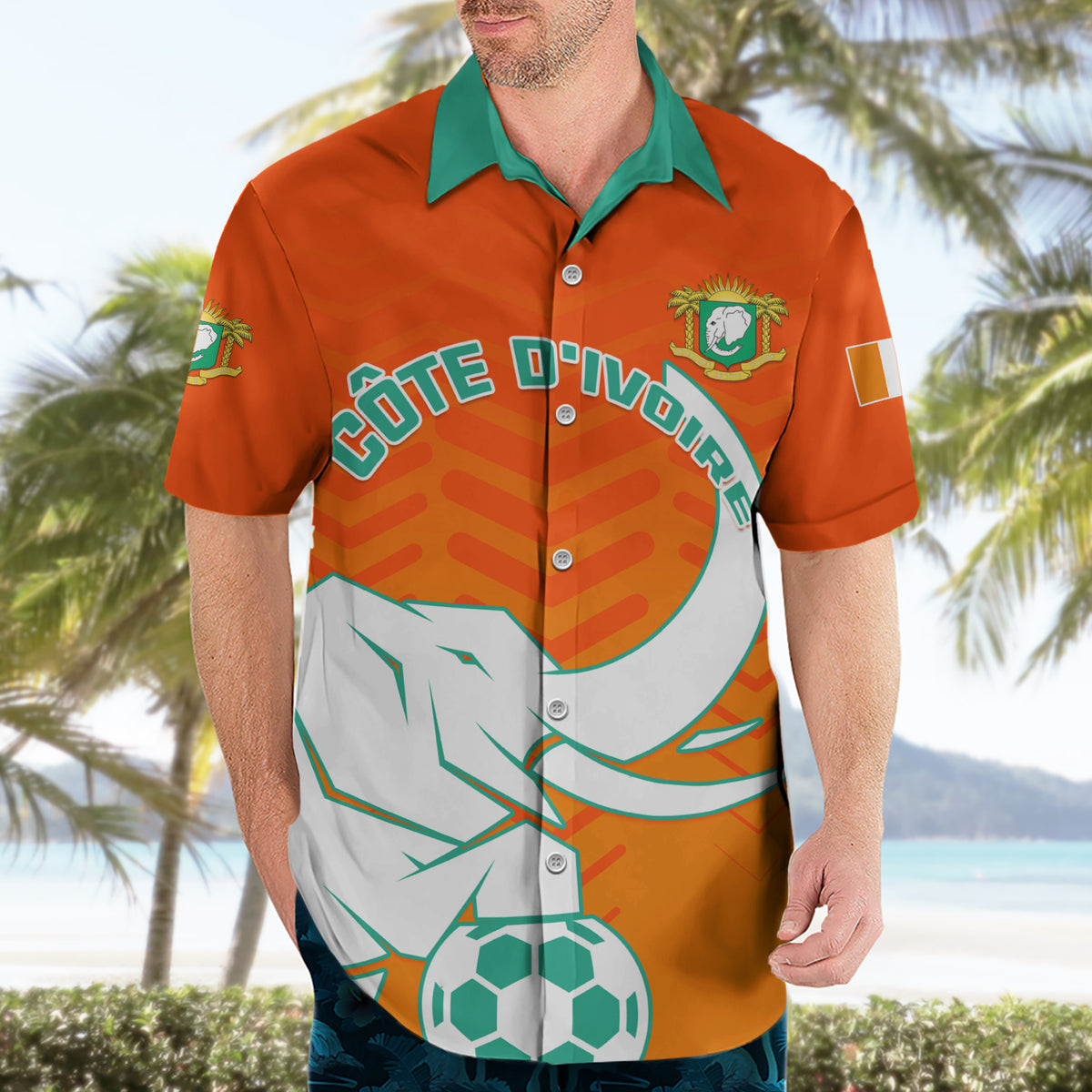 Ivory Coast Football Hawaiian Shirt Go Les Elephants - Wonder Print Shop