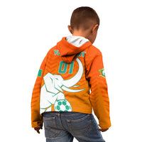 Ivory Coast Football Kid Hoodie Go Les Elephants - Wonder Print Shop