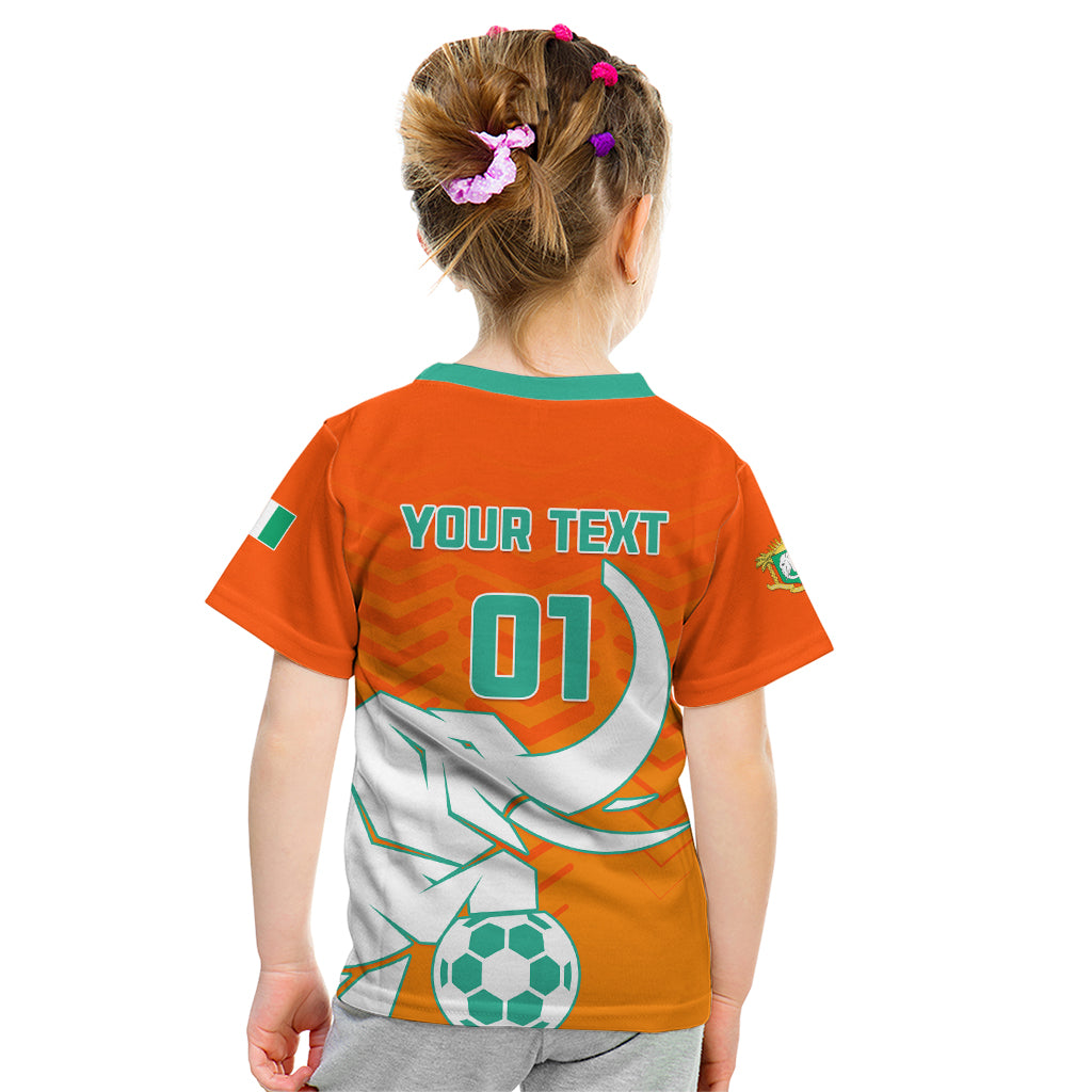 Ivory Coast Football Kid T Shirt Go Les Elephants - Wonder Print Shop
