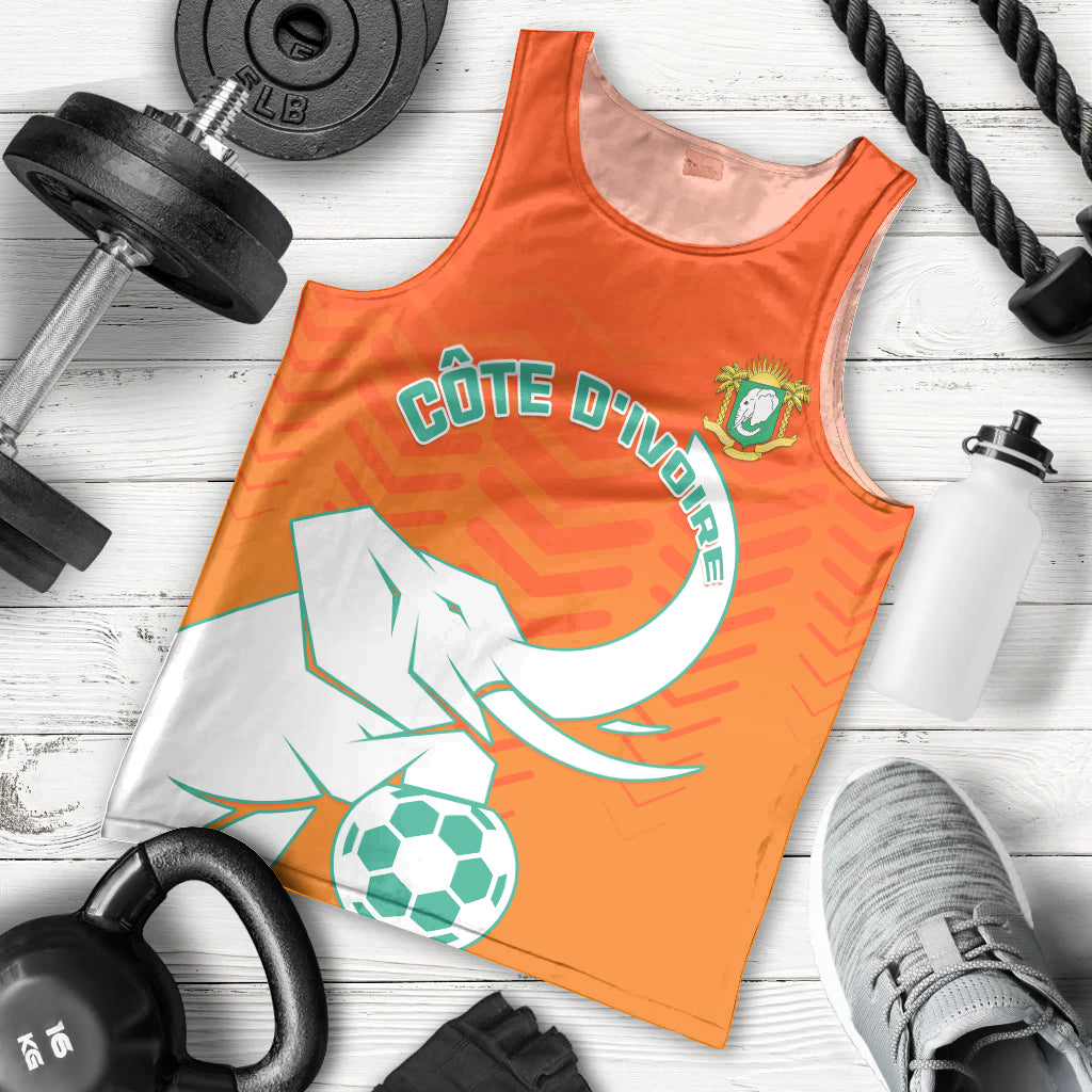Ivory Coast Football Men Tank Top Go Les Elephants - Wonder Print Shop