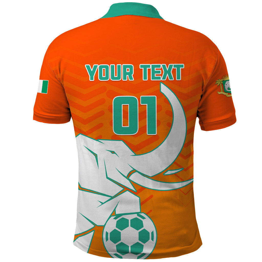 Ivory Coast Football Polo Shirt Go Les Elephants - Wonder Print Shop