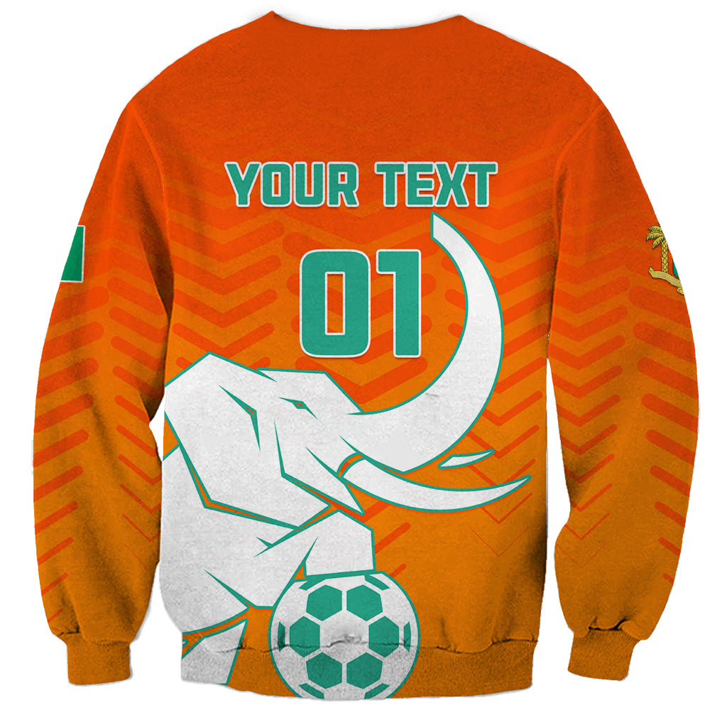 Ivory Coast Football Sweatshirt Go Les Elephants - Wonder Print Shop