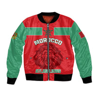 Morocco Football Bomber Jacket Go The Atlas Lions - Wonder Print Shop