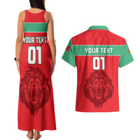 Morocco Football Couples Matching Tank Maxi Dress and Hawaiian Shirt Go The Atlas Lions - Wonder Print Shop