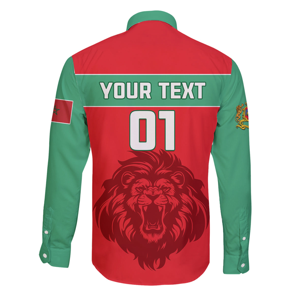 Morocco Football Family Matching Long Sleeve Bodycon Dress and Hawaiian Shirt Go The Atlas Lions - Wonder Print Shop