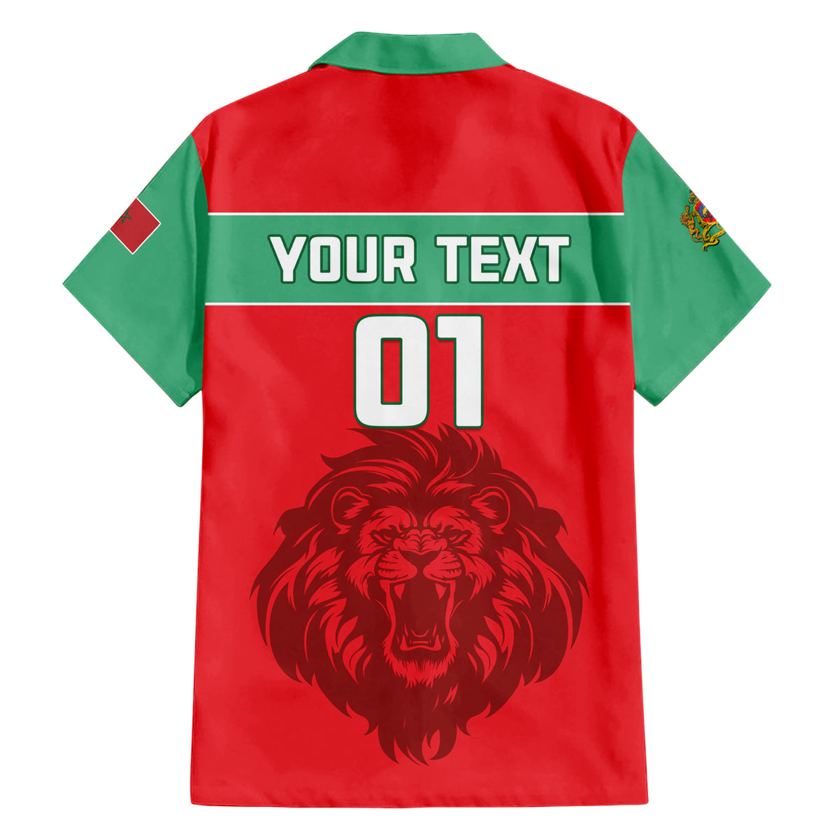 Morocco Football Family Matching Short Sleeve Bodycon Dress and Hawaiian Shirt Go The Atlas Lions - Wonder Print Shop