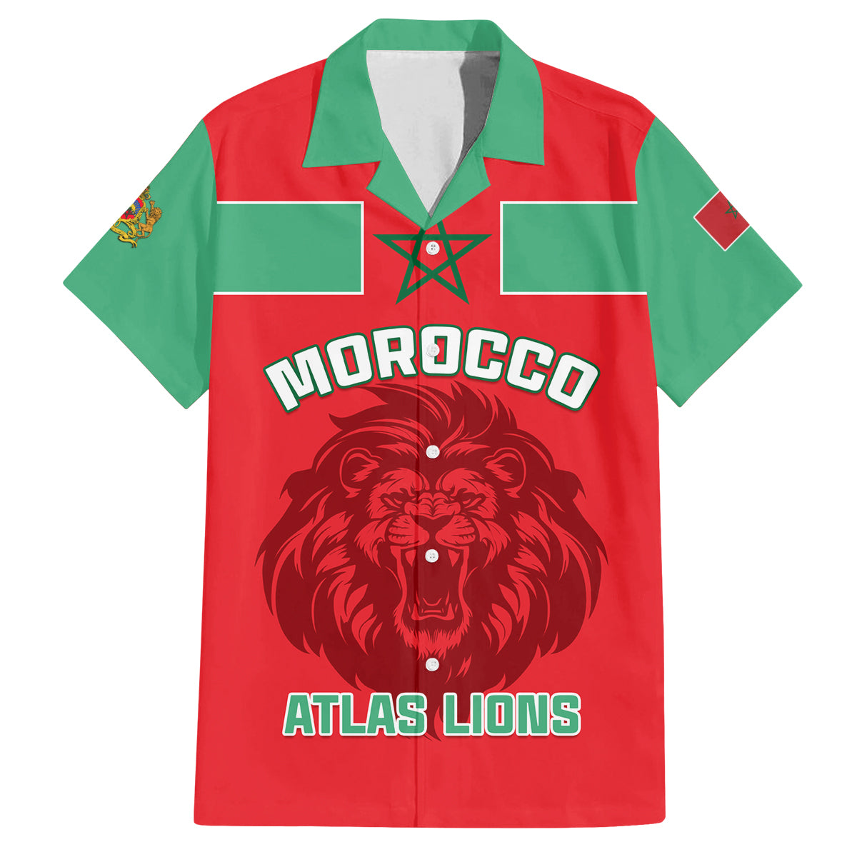 Morocco Football Family Matching Tank Maxi Dress and Hawaiian Shirt Go The Atlas Lions - Wonder Print Shop