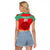Morocco Football Raglan Cropped T Shirt Go The Atlas Lions - Wonder Print Shop