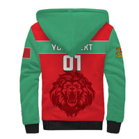 Morocco Football Sherpa Hoodie Go The Atlas Lions - Wonder Print Shop