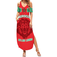 Morocco Football Summer Maxi Dress Go The Atlas Lions - Wonder Print Shop