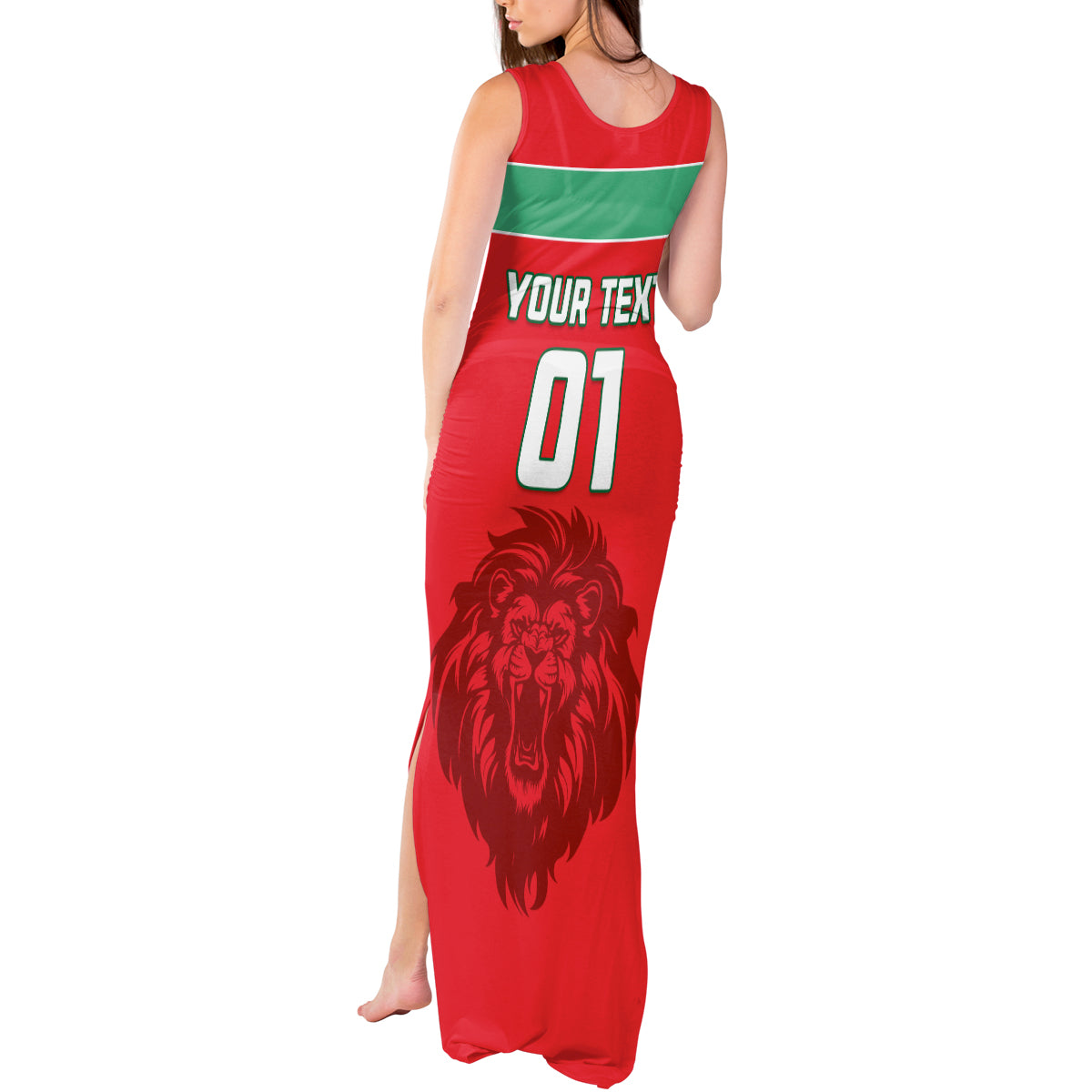 Morocco Football Tank Maxi Dress Go The Atlas Lions - Wonder Print Shop