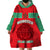 Morocco Football Wearable Blanket Hoodie Go The Atlas Lions - Wonder Print Shop
