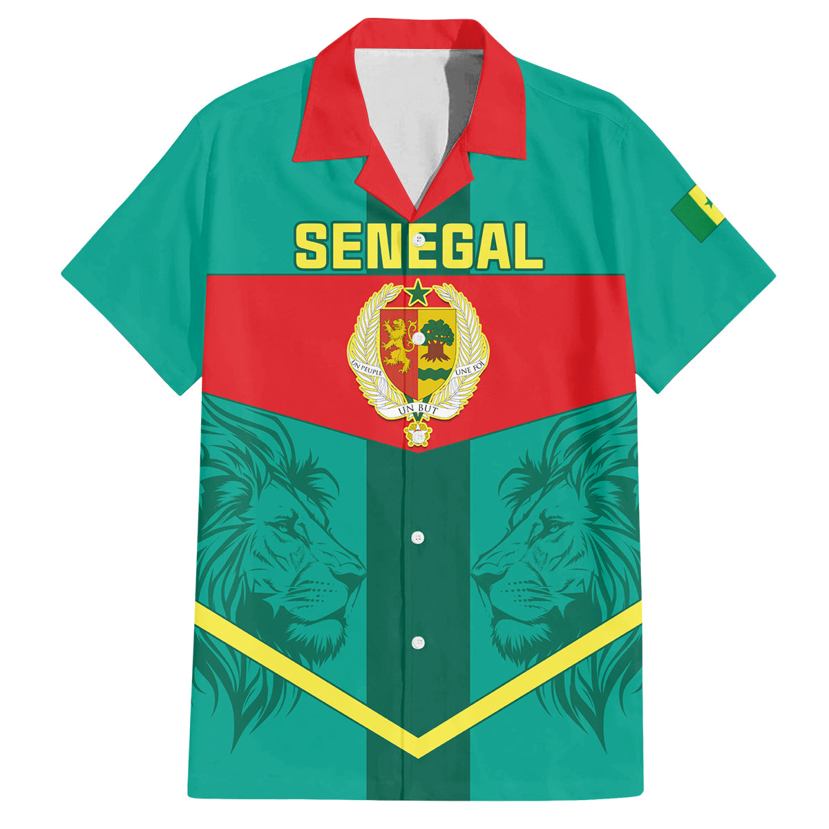 Senegal Football Family Matching Off Shoulder Maxi Dress and Hawaiian Shirt Go Lions of Teranga - Wonder Print Shop