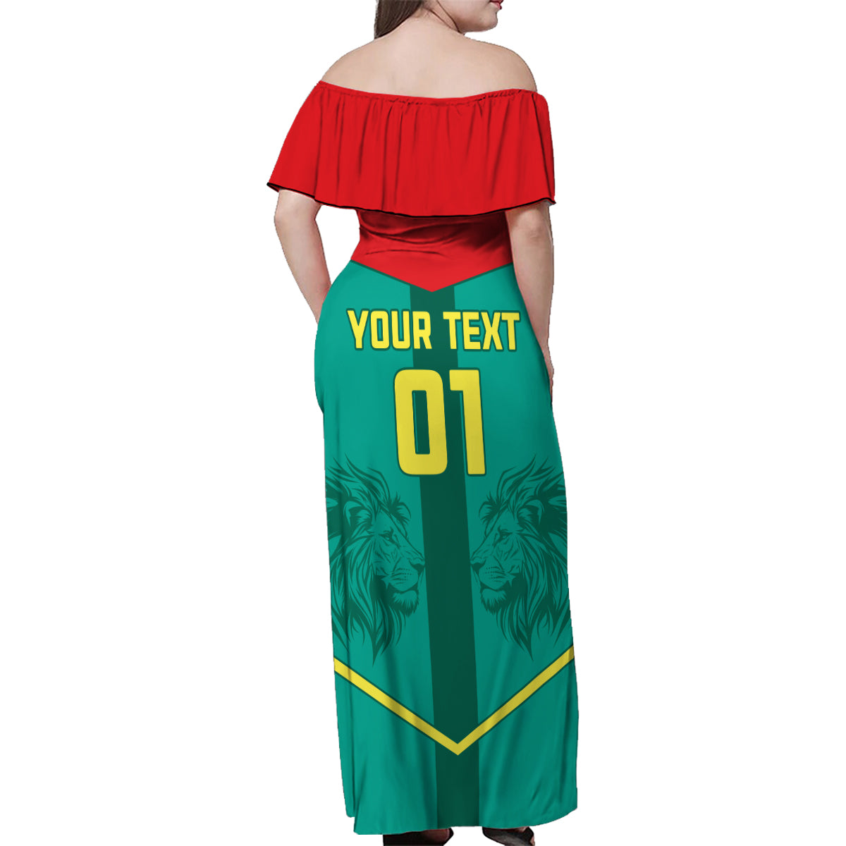 Senegal Football Family Matching Off Shoulder Maxi Dress and Hawaiian Shirt Go Lions of Teranga - Wonder Print Shop