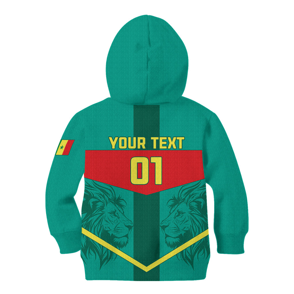 Senegal Football Kid Hoodie Go Lions of Teranga - Wonder Print Shop