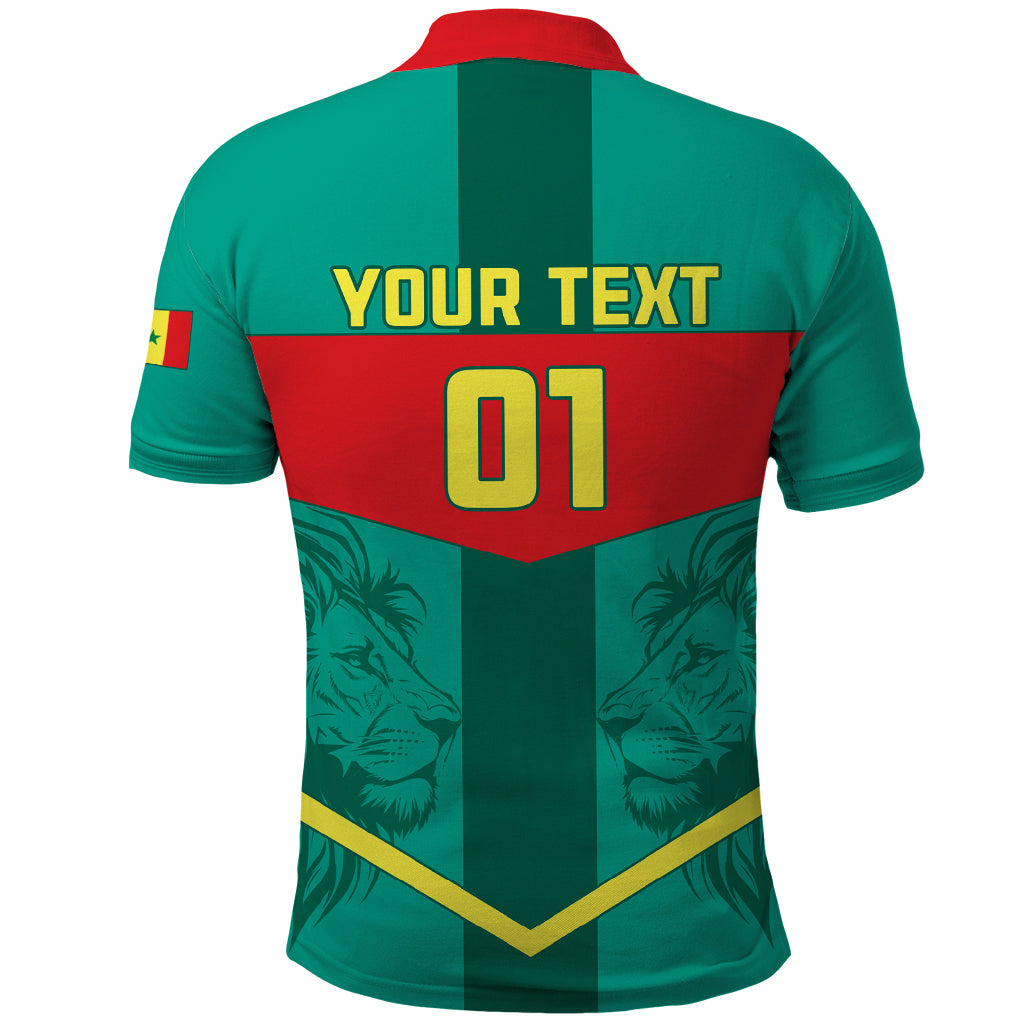 Senegal Football Polo Shirt Go Lions of Teranga - Wonder Print Shop