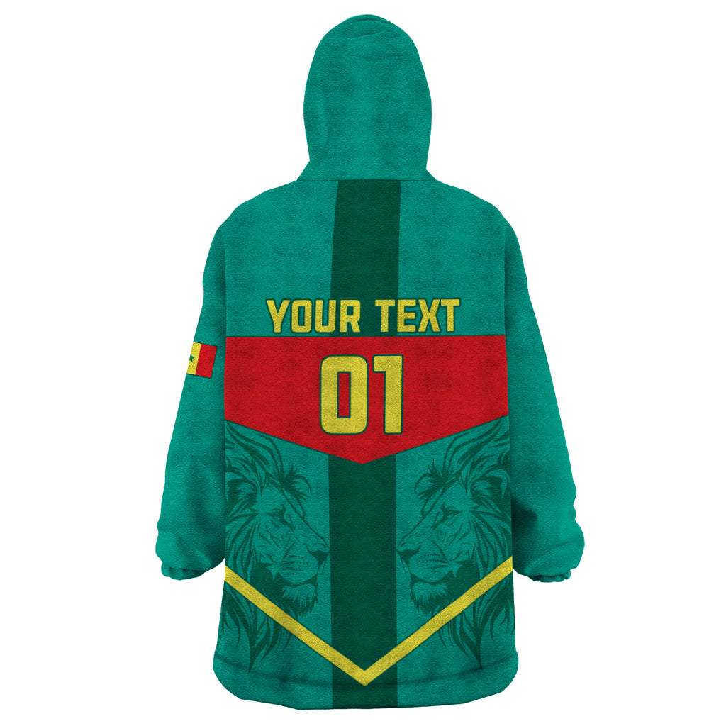 Senegal Football Wearable Blanket Hoodie Go Lions of Teranga - Wonder Print Shop
