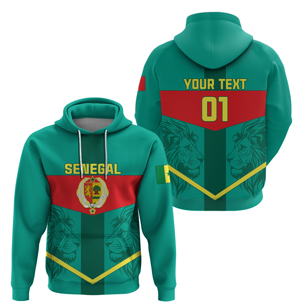 Senegal Football Zip Hoodie Go Lions of Teranga - Wonder Print Shop