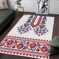 Panama Pollera Traditional Pattern Area Rug