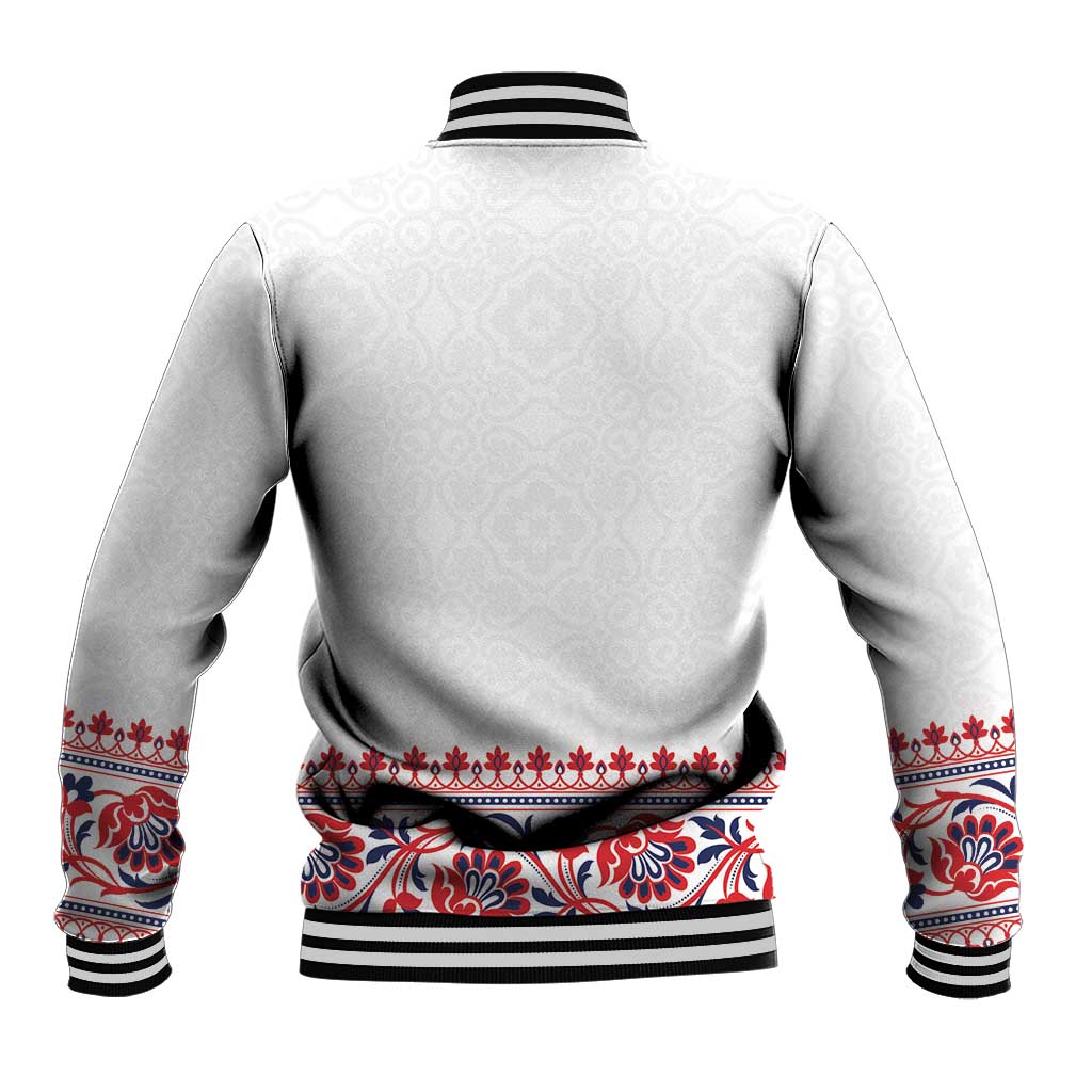 Panama Pollera Traditional Pattern Baseball Jacket