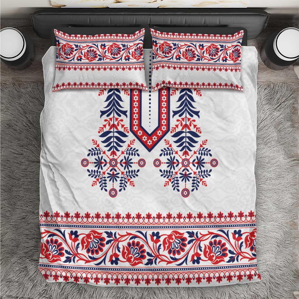 Panama Pollera Traditional Pattern Bedding Set