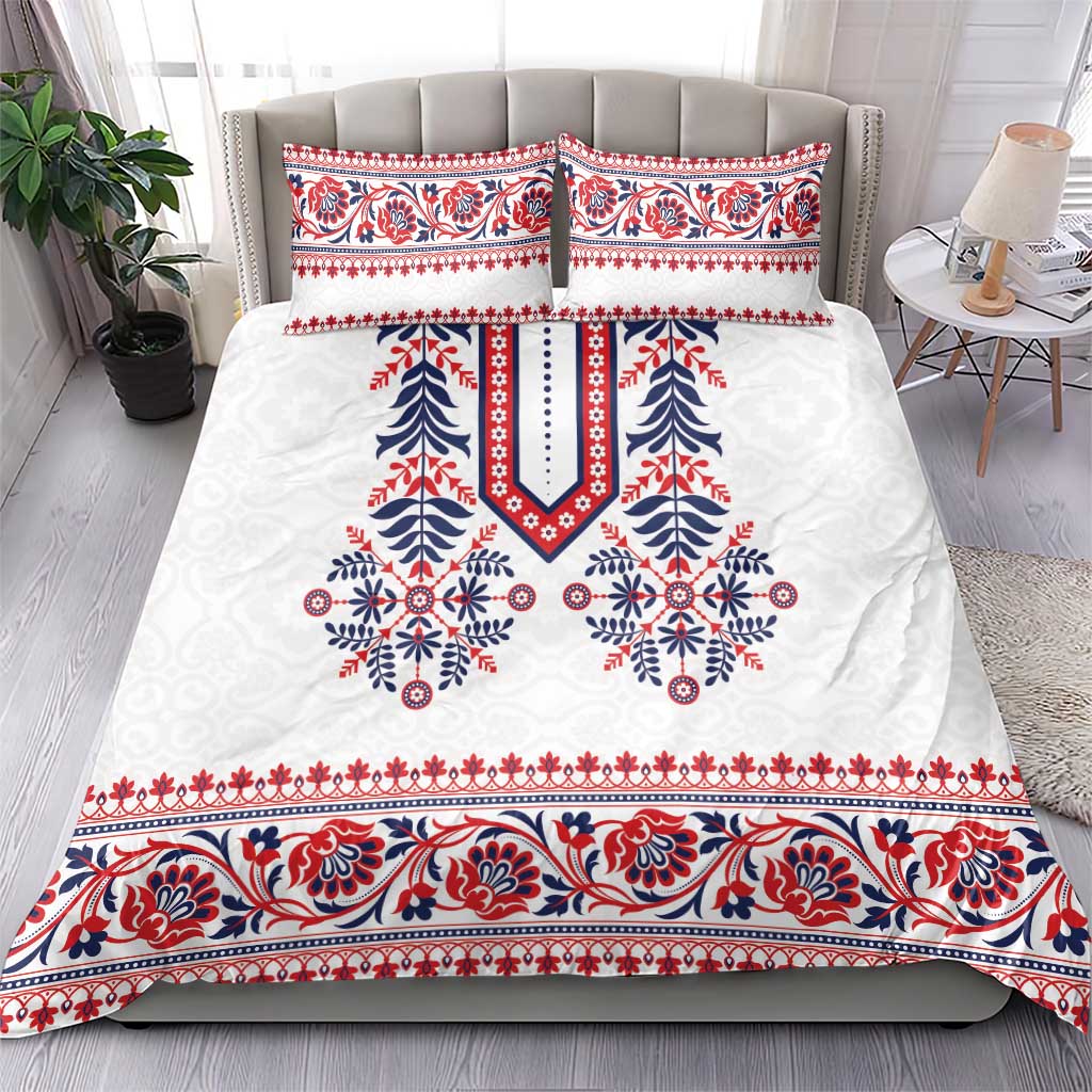 Panama Pollera Traditional Pattern Bedding Set