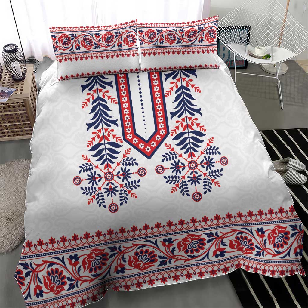 Panama Pollera Traditional Pattern Bedding Set