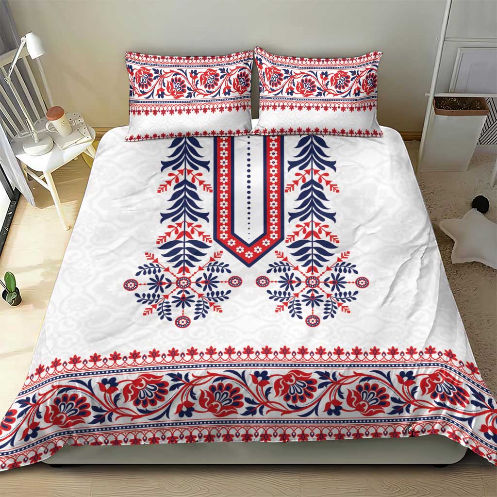 Panama Pollera Traditional Pattern Bedding Set