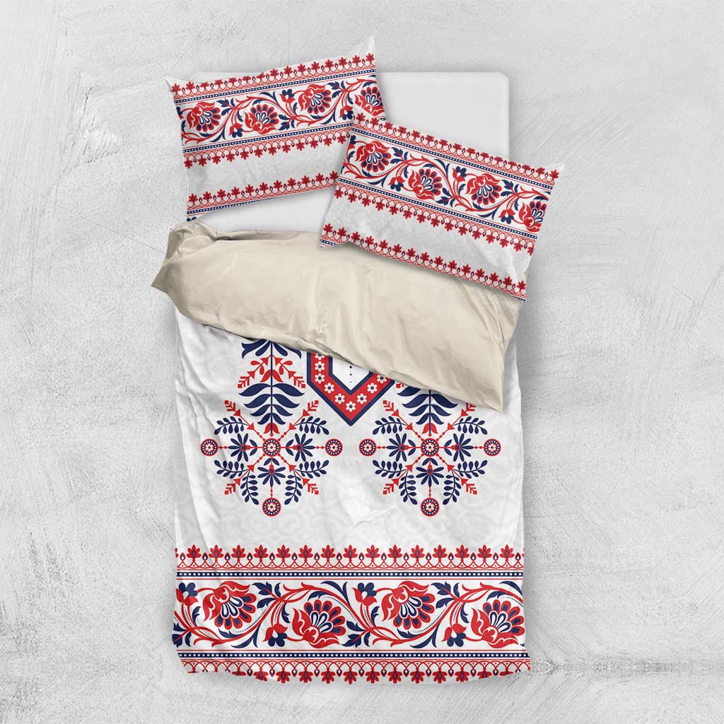 Panama Pollera Traditional Pattern Bedding Set
